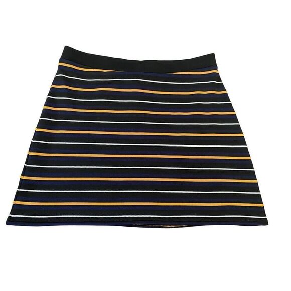 Nwt H&M Striped Mini Skirt Preppy Size Small Summer Coastal Beach - Picture 2 of 9